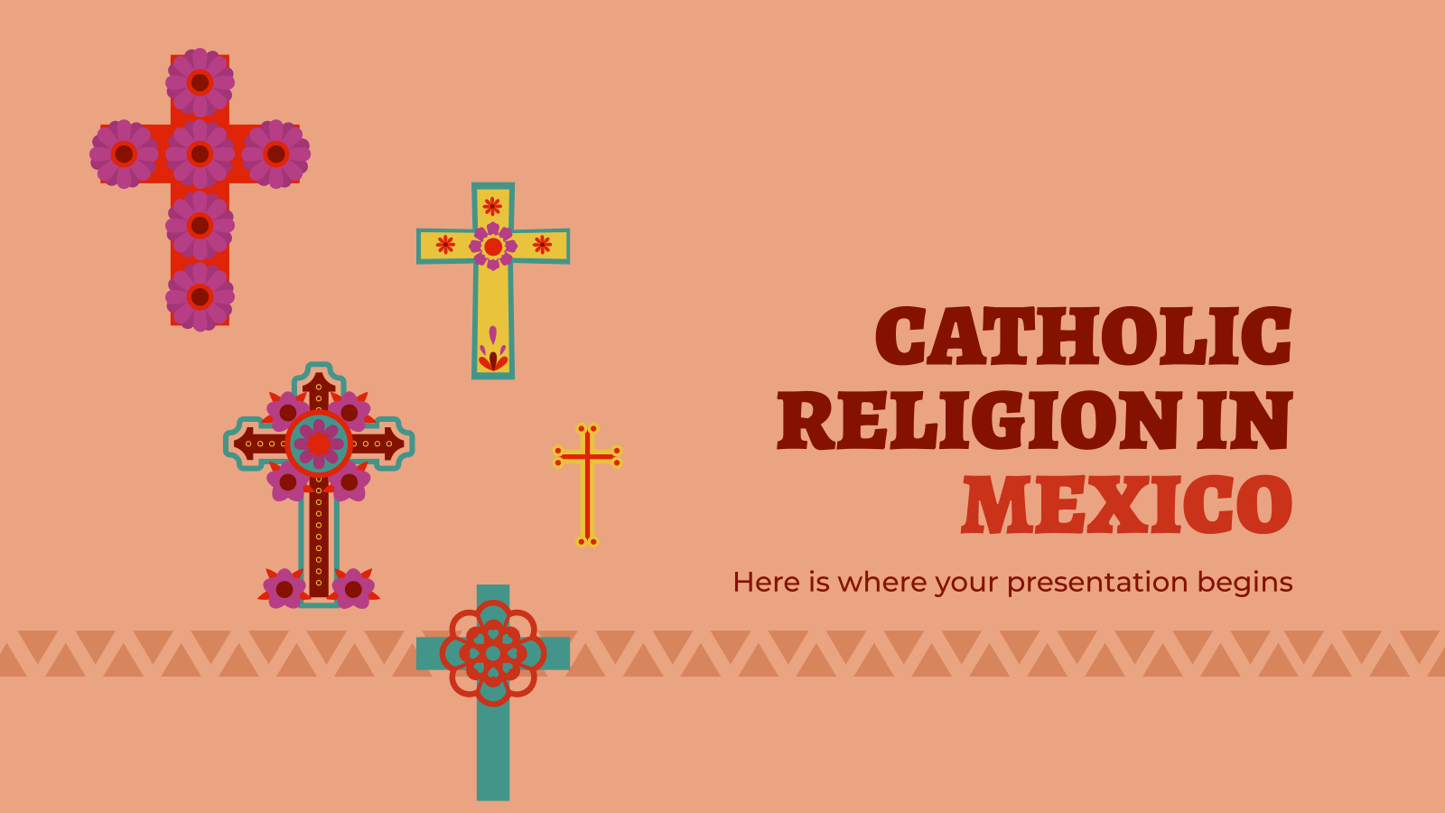 墨西哥天主教PowerPoint模板